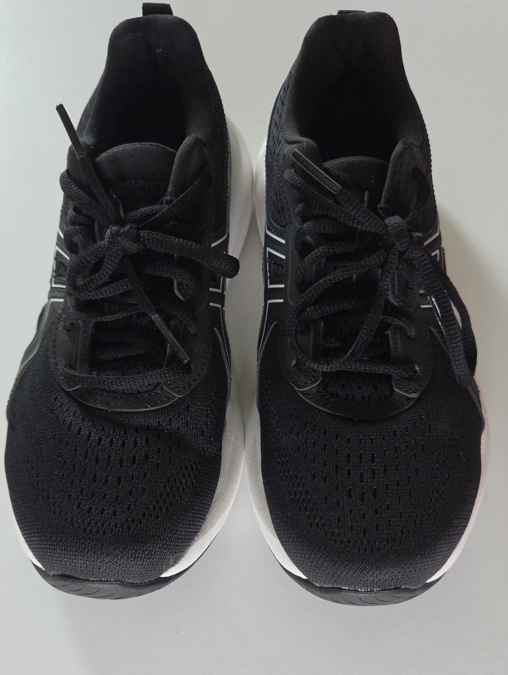 ASICS Gel-Contend 9 Wide Running Shoes Black White 1012B678 Athleisure Sneaker